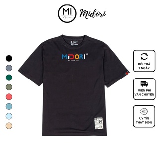 Áo thun form rộng tay lỡ nam nữ Phông Unisex 7 Màu V2 Local Brand Chính Hãng Mi Midori