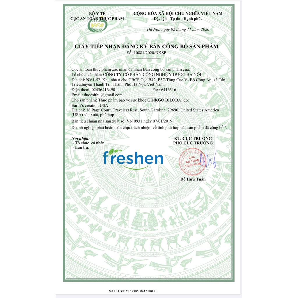 Viên uống bổ não GINKGO BILOBA 240mg