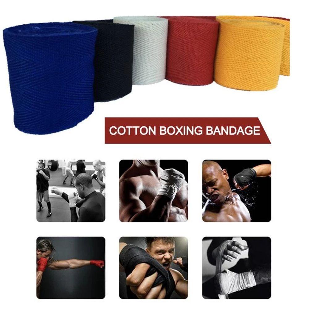 Băng Quấn Bảo Vệ Cổ Tay Bằng Cotton Hỗ Trợ Tập Boxing