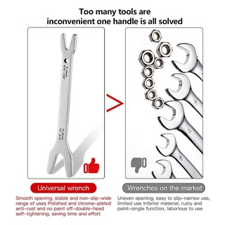 Universal Y-Type Multi-Function Torx Wrench 6-25mm Adjustable Wrench Double Open End Wrench Car Repair Wrench Sier