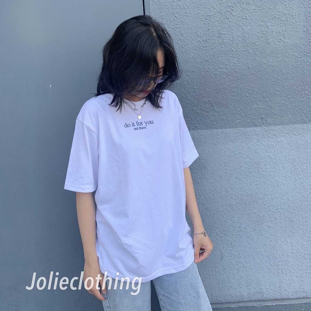 Áo thun nam nữ tay ngắn, dáng unisex chất liệu cotton form rộng nhiều màu in chữ be trắng xanh bơ