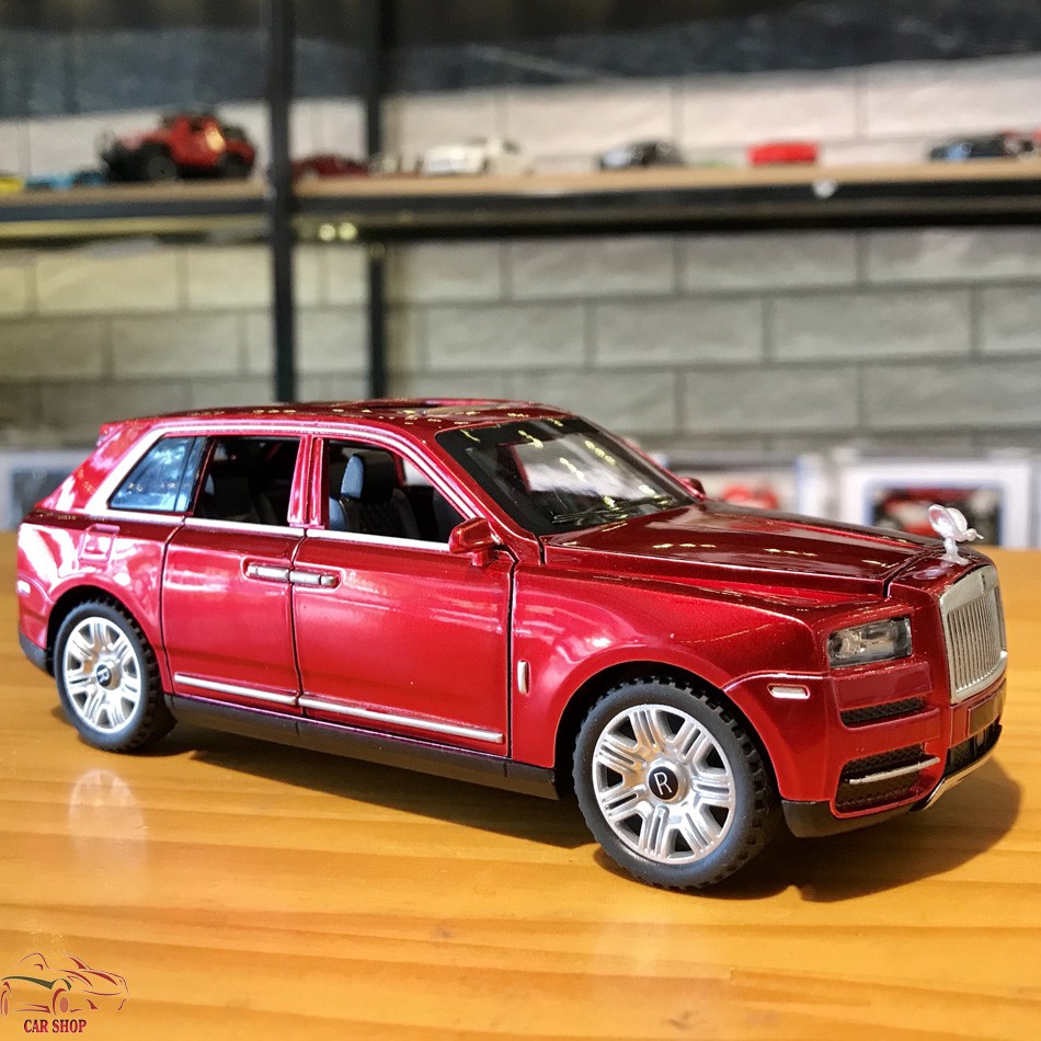 Mô hình xe ô tô Rolls-Royce Cullinan tỉ lệ 1:32 màu đỏ