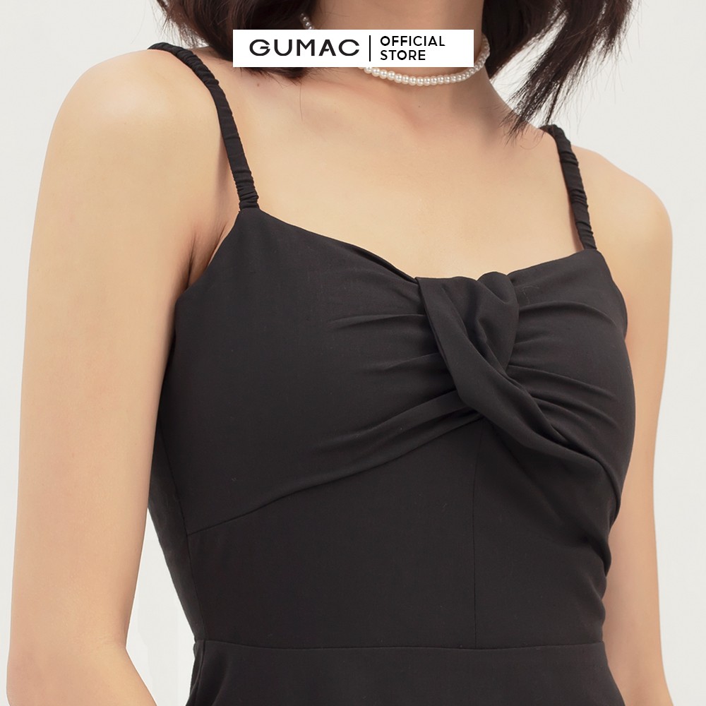 [Mã MABR07062 giảm 8% tối đa 50K đơn từ 249K] Đầm nữ hai dây GUMAC xếp ngực quyến rũ, dáng ôm body đủ màu đủ size DB311 | BigBuy360 - bigbuy360.vn
