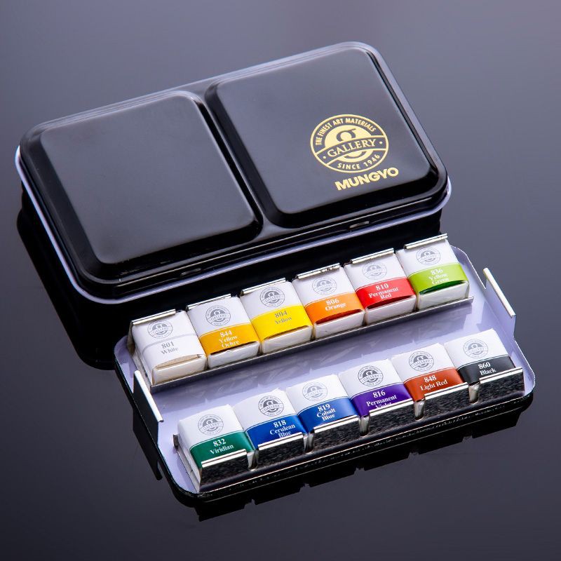 |SẴN| MÀU NƯỚC MUNGYO PROFESSIONAL SET - 12, 24, 48 MÀU - HỘP THIẾC