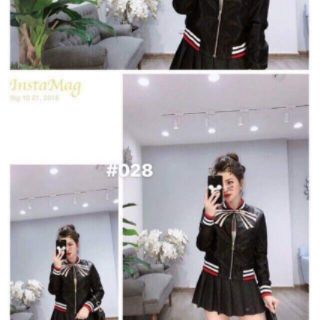 [XẢ HÀNG] Bomber da Gucci nơ