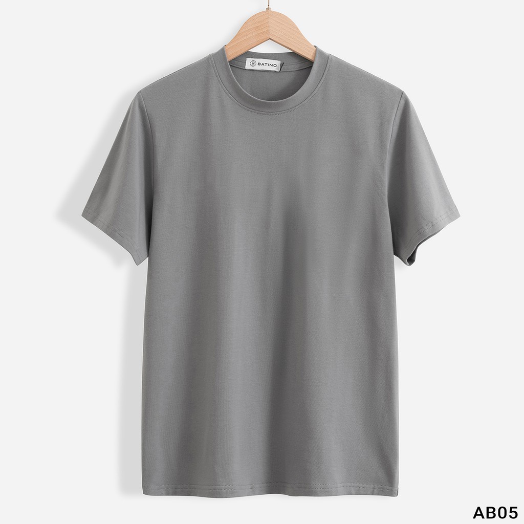 Áo Phông Nam Tay Ngắn Cổ Tròn Trơn Thời Trang Phong Cách BATINO | BigBuy360 - bigbuy360.vn