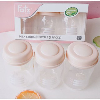 Bộ 3 bình trữ sữa 150ml fatz baby
