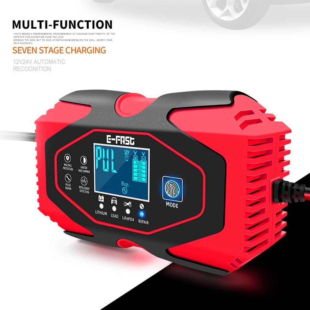 Bộ Sạc Pin NICKOLAS Tự Động Màn Hình LCD Cảm Ứng Cho Xe Hơi