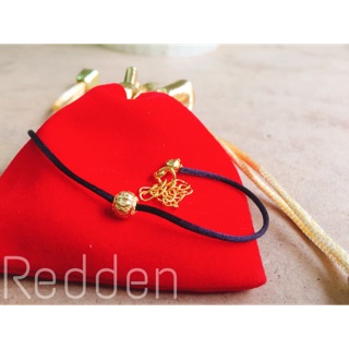 SỢI CHỈ ĐỎ/ĐEN CHARM BẠC/MẠ VÀNG