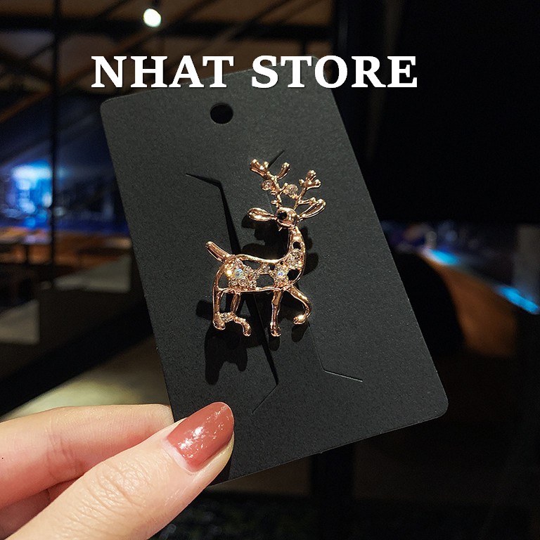 Ghim cài áo nam nữ NHAT STORE, trâm cài vest hình con hươu