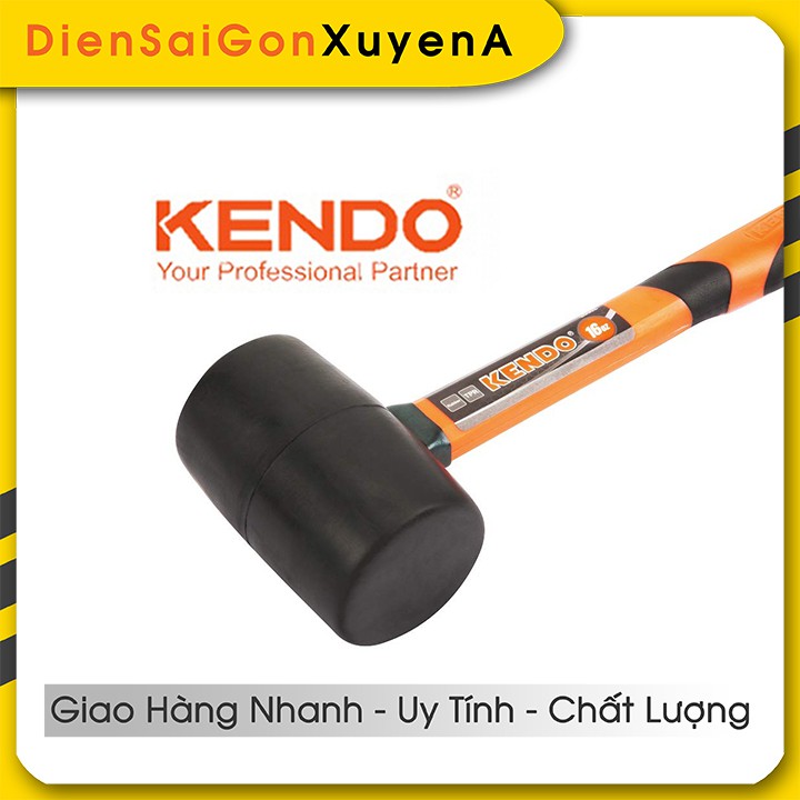 Búa cao su 16oz 450g dài 33mm TPR Rubber KENDO 25502 - Điện Sài Gòn Xuyên Á