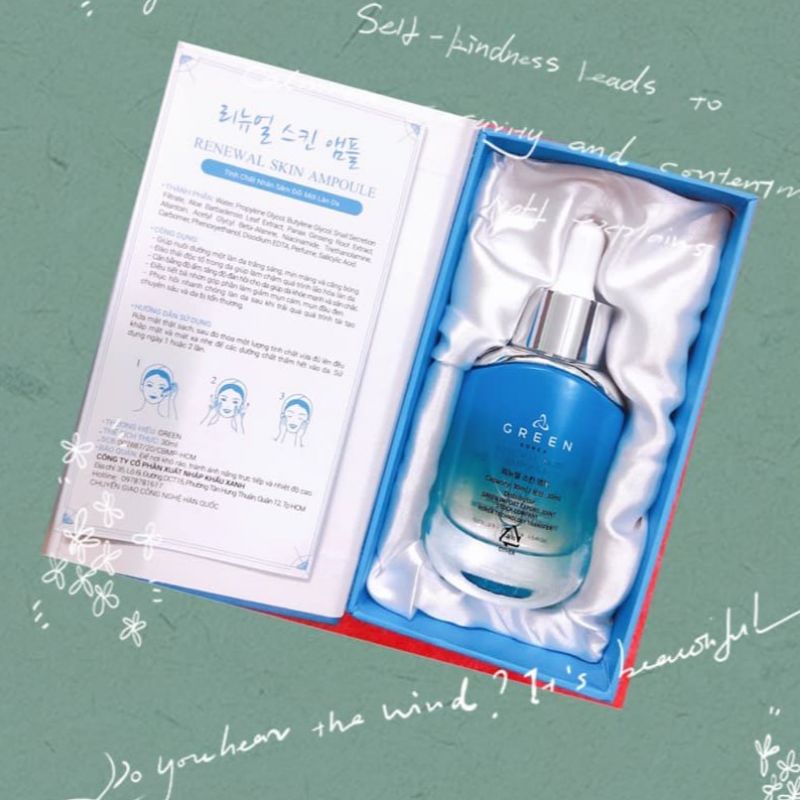 Serum nhân sâm Green Korea dưỡng trắng đổi mới làng da