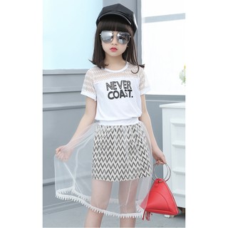 Set bộ áo váy sang chảnh cho bé gái