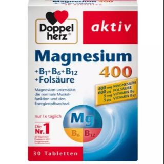 Magnesium 400B1_B6_ B12_Folsä