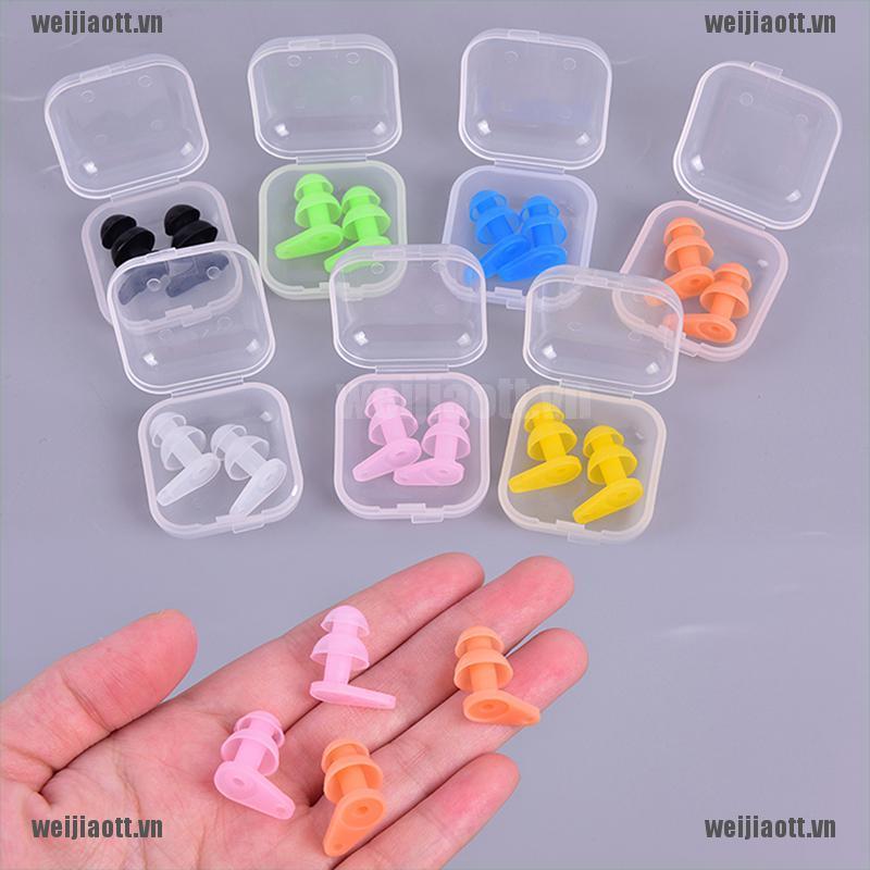 1 Cặp Nút Silicone Bịt Tai Chống Thấm Nước Khi Bơi
