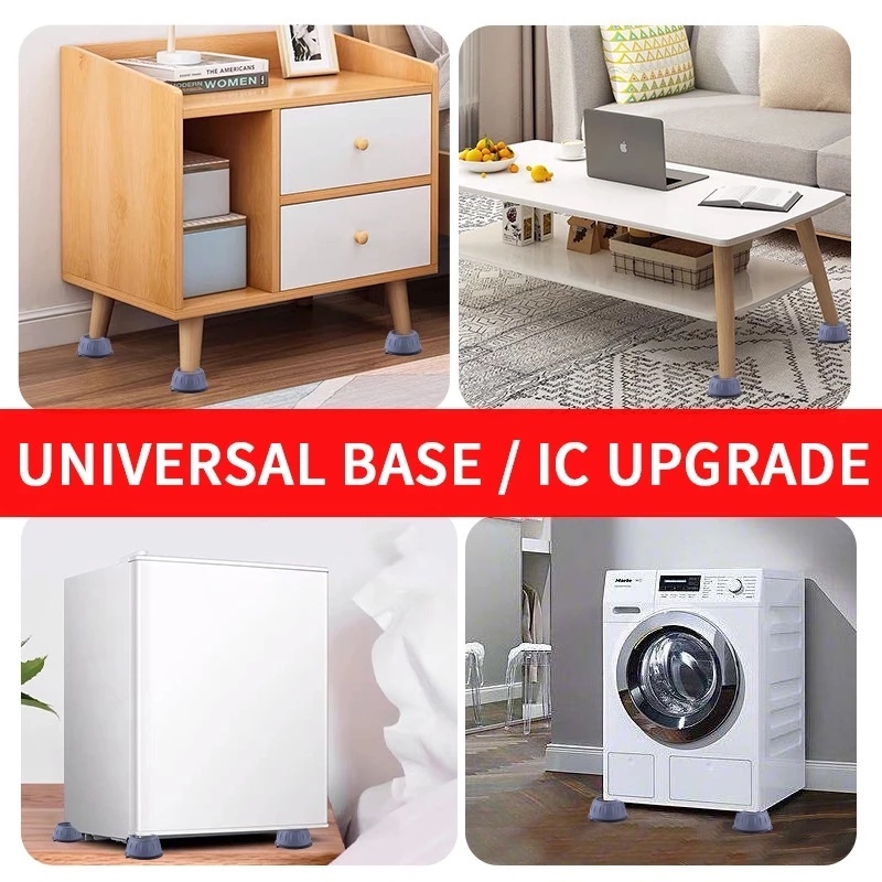 Set 4 Đệm Lót Máy Giặt / Tủ Lạnh Chống Rung Chống Trượt Chất Lượng Cao