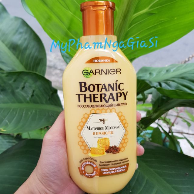 DẦU GỘI GARNIER BOTANIC THERAPY GIÚP  PHỤC HỒI SUÔNG MƯỢT TÓC