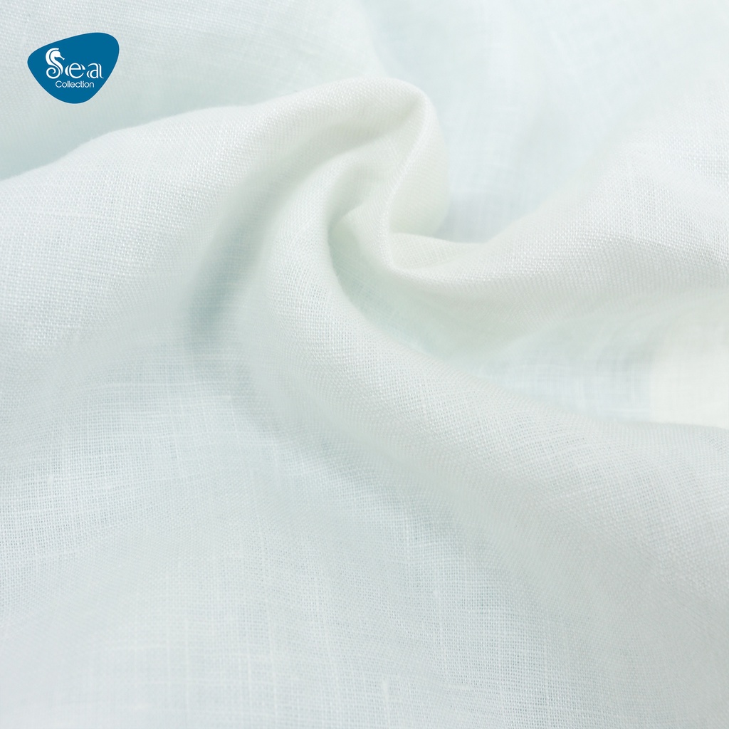 Áo Sơ Mi Đũi Nữ Tay Ngắn Sea Collection Chất Linen cao cấp 10215