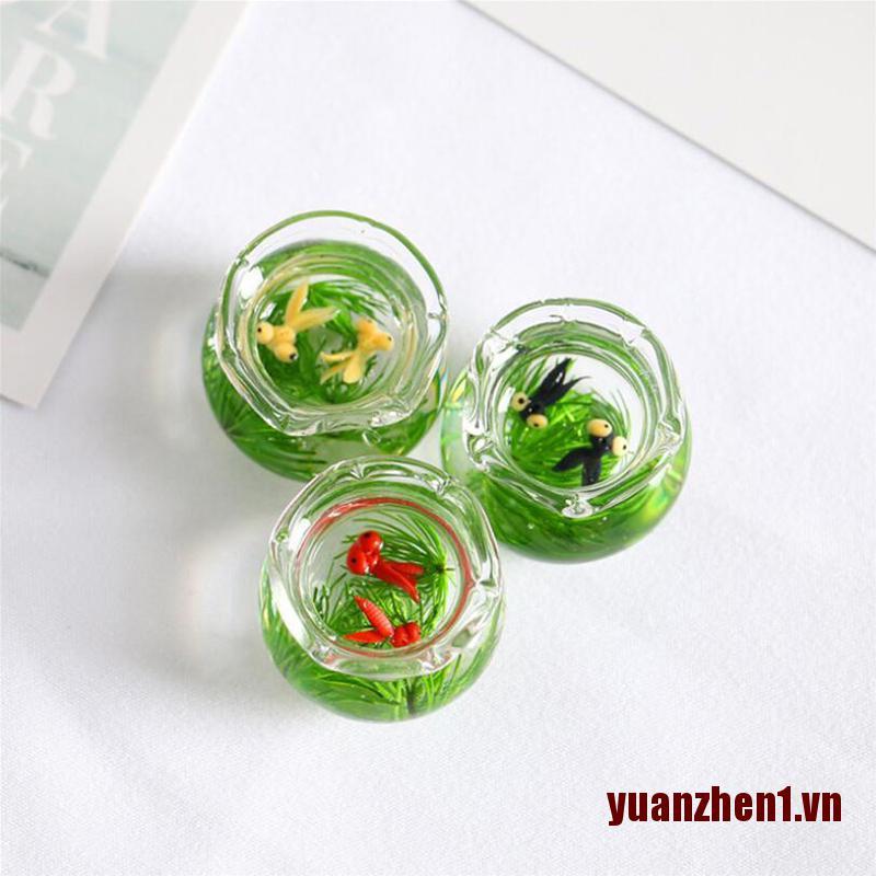 Hồ Cá Mini Bằng Thủy Tinh Dùng Trang Trí Nhà Búp Bê