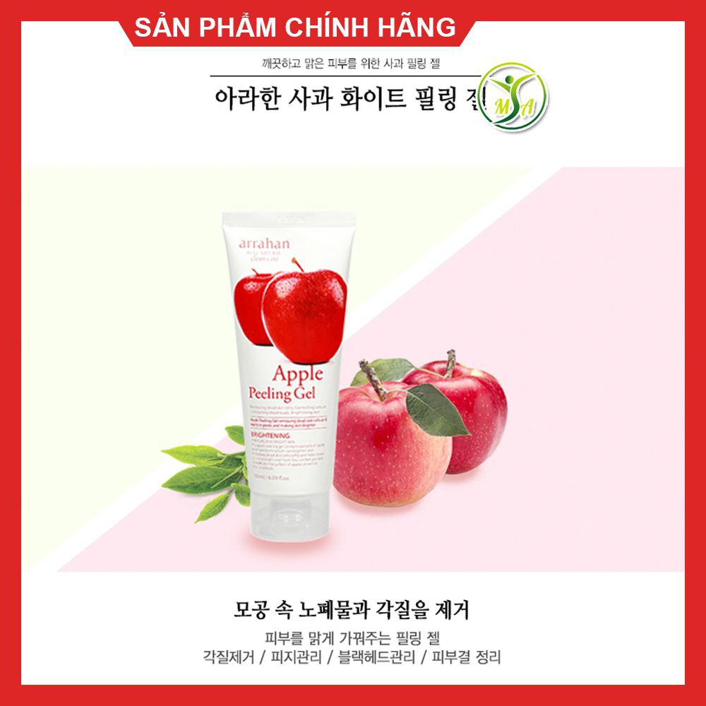 Gel tẩy da chết chiết xuất từ táo đỏ ARRAHAN Apple White Peeling