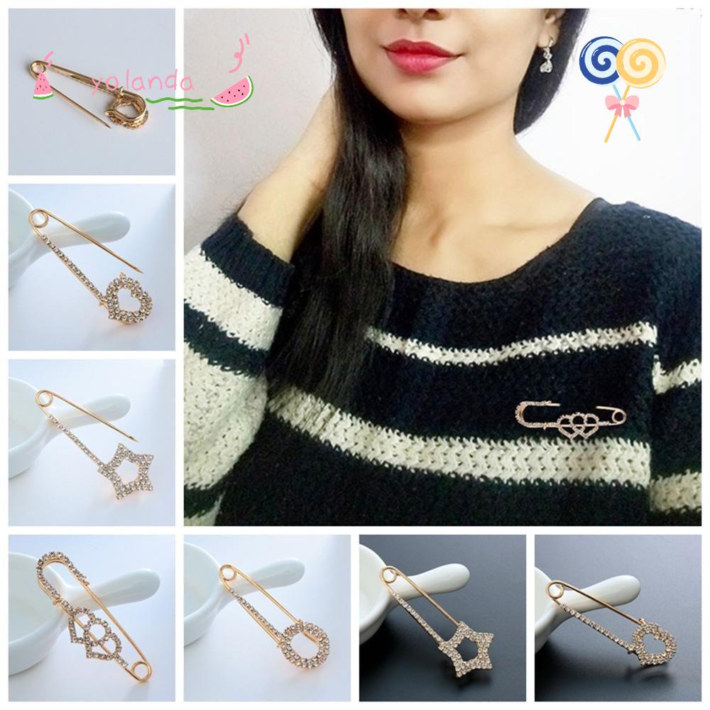 Yola Ghim Cài Khăn Quàng Cổ / Khăn Choàng Hijab Bằng Kim Loại