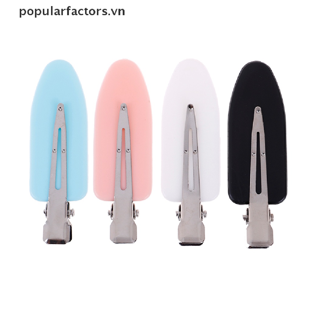 Set 4 Kẹp Tóc Không Để Lại Dấu 4 Màu Hình Chiếc Lá