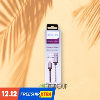 Cáp Philips Lightning DLC2508N Chuẩn MFI (1.2M)