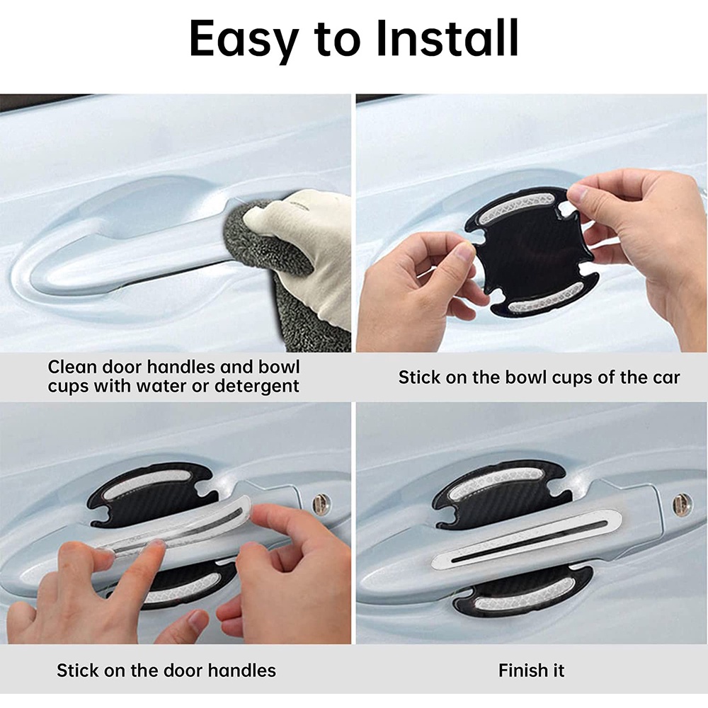 Miếng Dán Phản Quang Chống Trầy Xước Cho Tay Cầm Cửa Xe Hơi