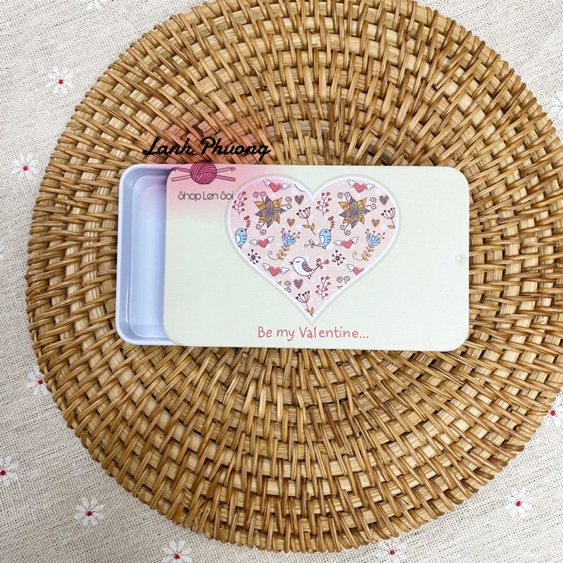 Hộp Thiếc Mini Đựng Kim Khâu, Ghim Đánh Dấu, Đồ Handmade Tiny