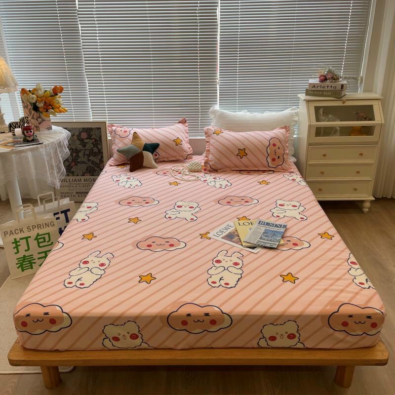 Ga trải giường poly cotton 1m2,1m6,1m8,Drap bọc nệm đẹp,được chọn mẫu