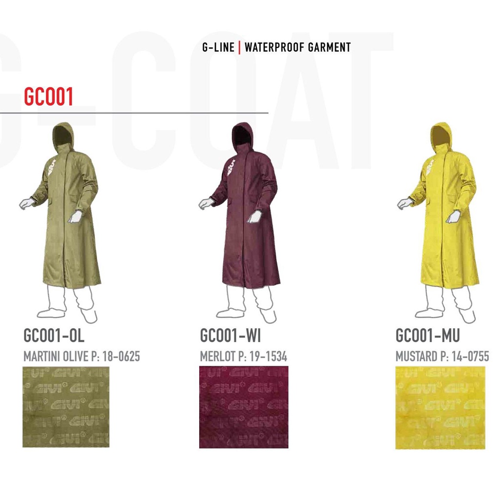 Áo mưa Givi GCO01 G-COAT phản quang chính hãng, áo đi mưa Givi chống thấm nước mưa cao cấp - Bảo Hành 12 Tháng