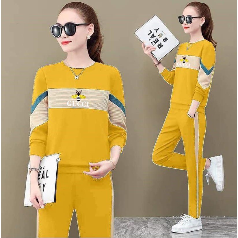 Đồ Bộ Dài Tay Logo Thêu - SP Y Hình