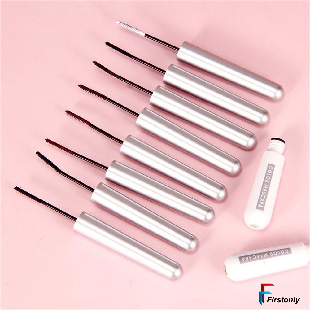 Mascara chuốt mi cong dày dài kháng nước chống nhòe màu đầu cọ nhỏ trang điểm trông xinh đẹp cho phụ nữ
