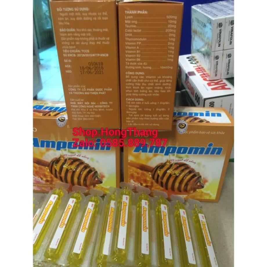 Kích thích ăn ngon miệng giúp tiêu hóa tốt hơn ampomin hộp 20 ống
