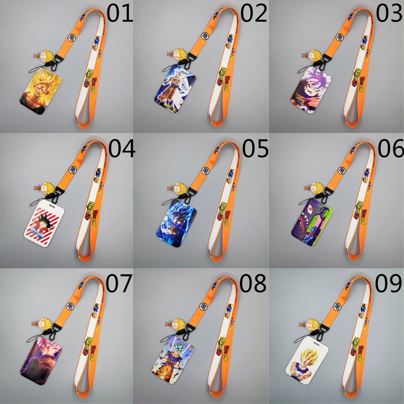 Dây đeo thẻ nhân viên in hình hoạt hình Dragon Ball