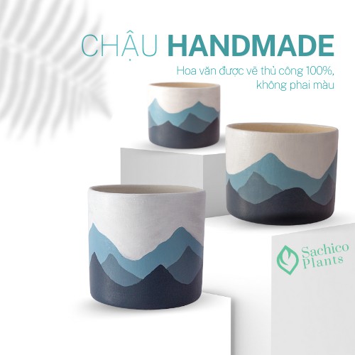 Chậu Đất Nung Mini Dãy Núi Himalaya