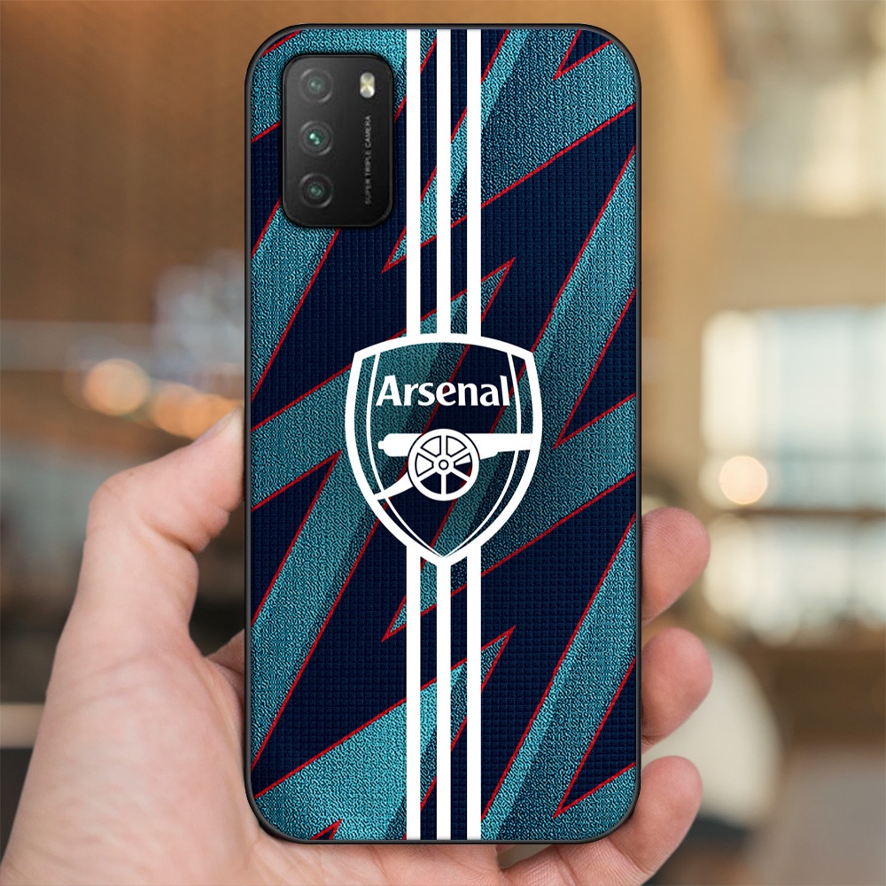 Ốp lưng Xiaomi Poco M3 viền đen in hình Arsenal FC