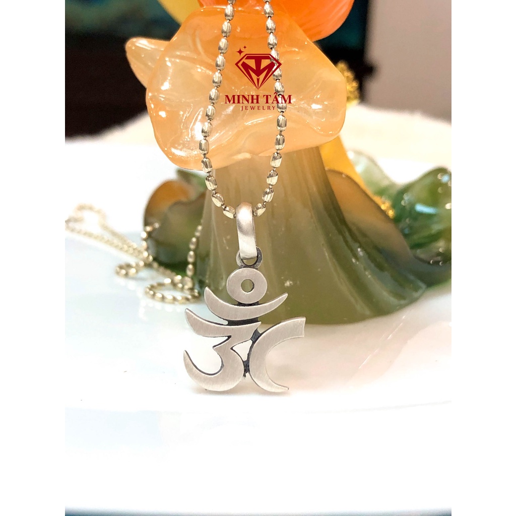 Mặt dây chuyền chữ Om Tây Tạng bạc S925-Minh Tâm Jewelry