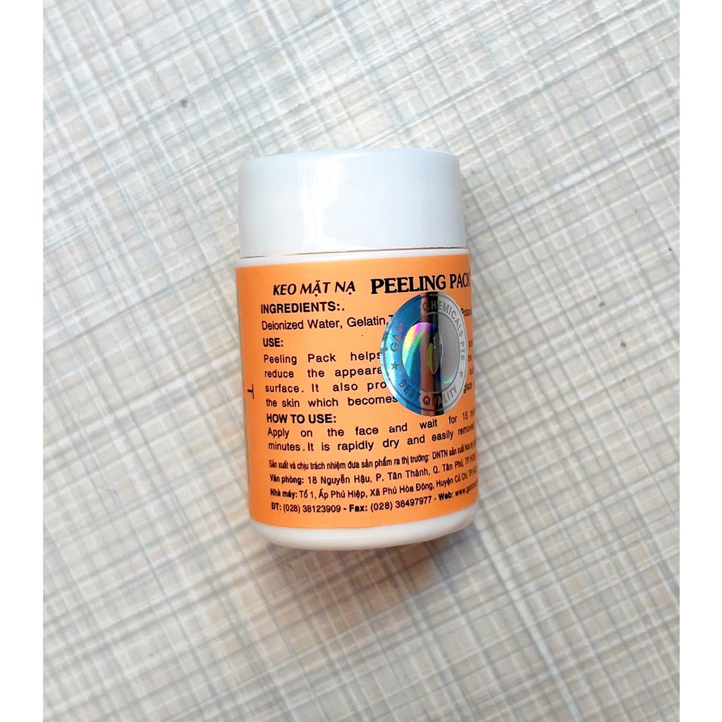 Hộp keo lột mụn cám, mụn đầu đen Peeling Pack 60g- Hoặc 25g