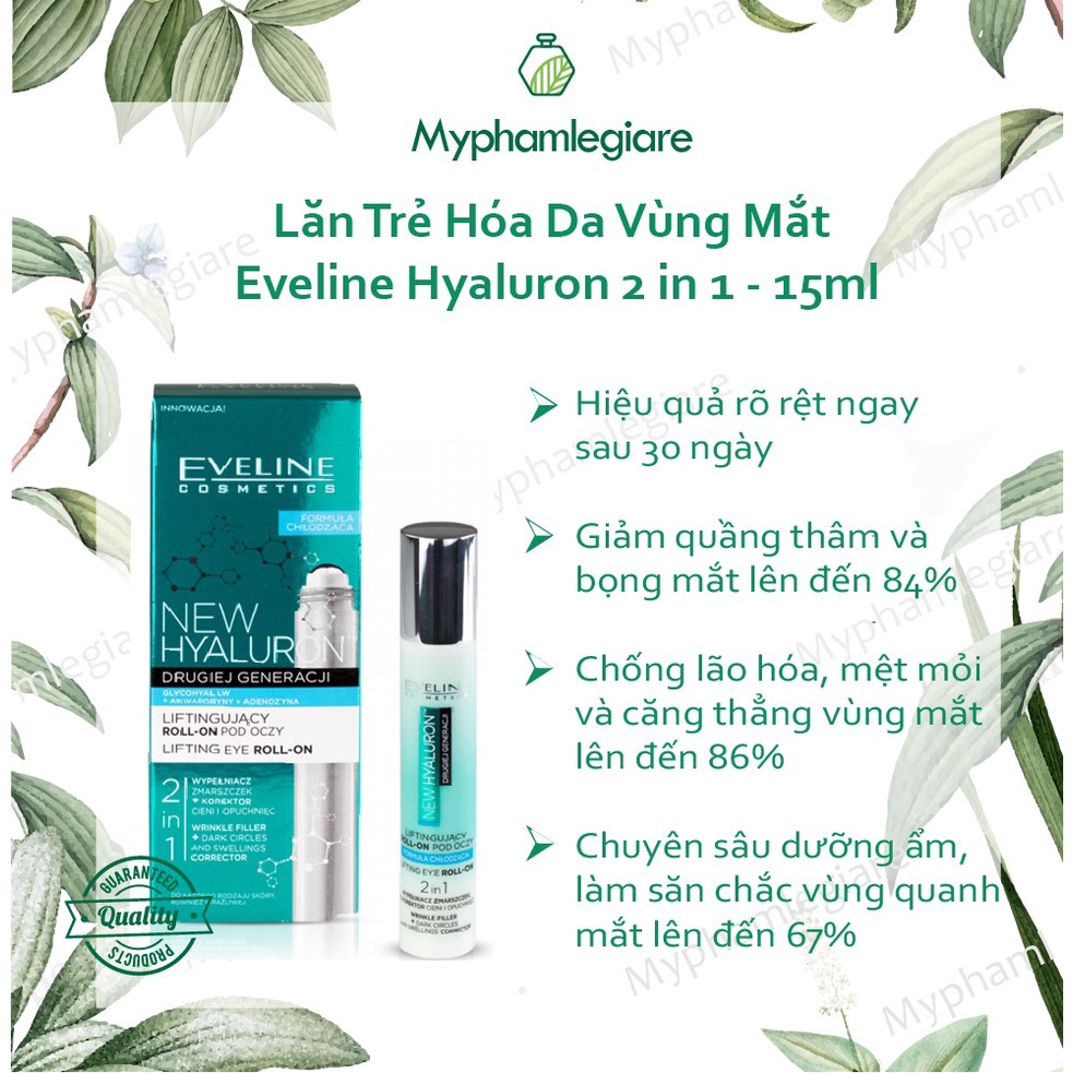 Lăn Mắt EVELINE loại bỏ quầng thâm, bọng mắt