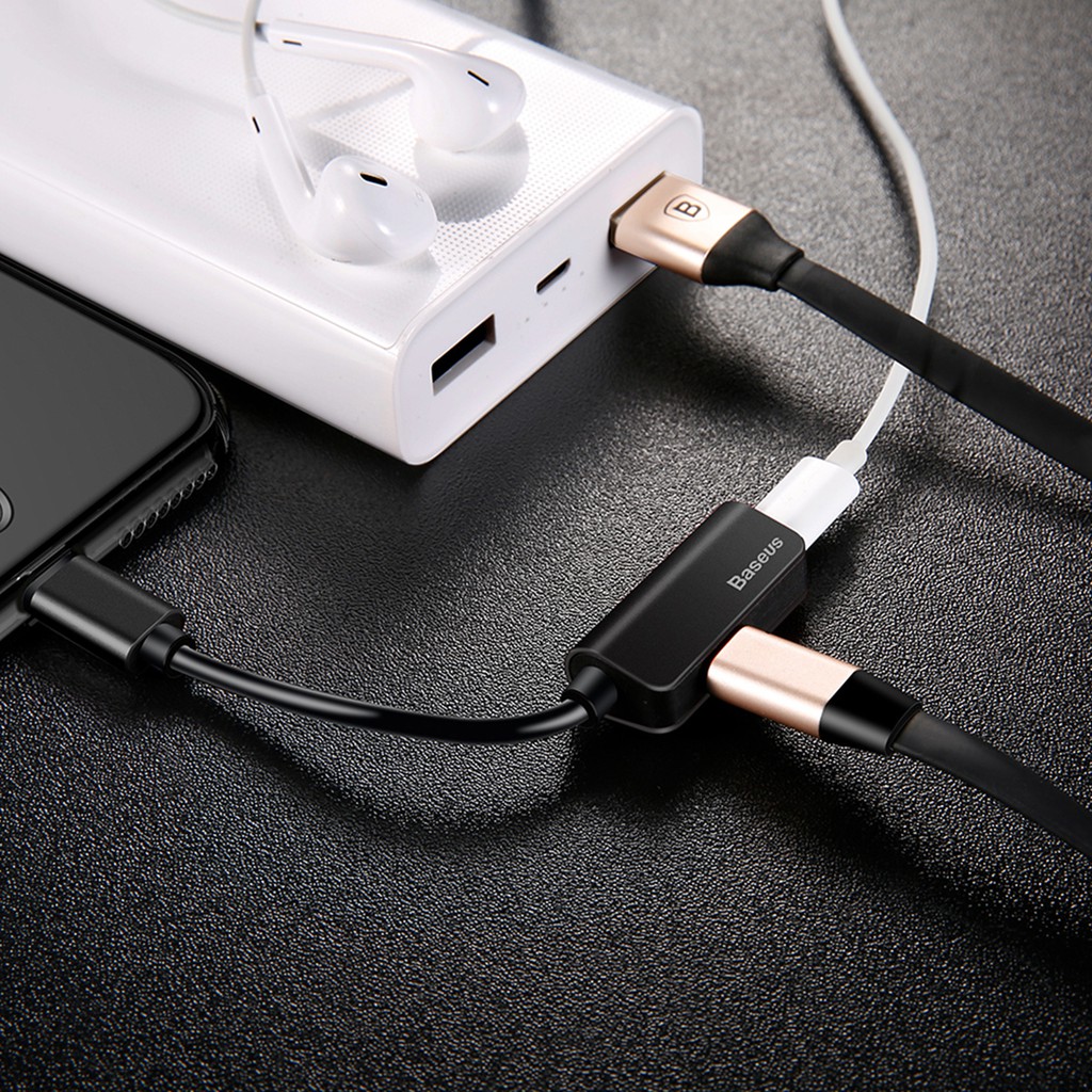 Bộ chuyển đổi cáp âm thanh bộ chuyển đổi kép sang Baseus L37 [ HSHOP ]