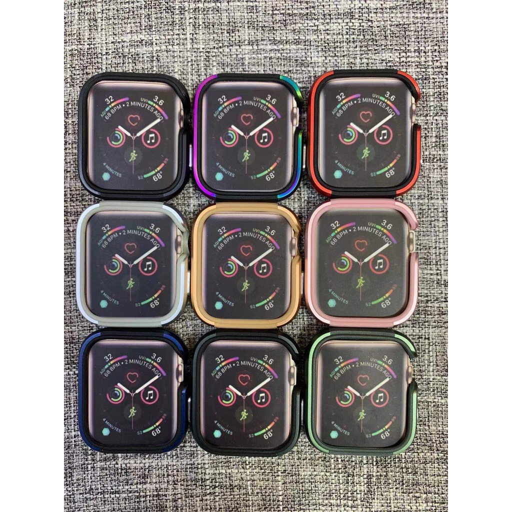 Vỏ Nhôm silicone Bảo Vệ Cho Đồng Hồ  Watch se/6/5/4/3/2/1, 38mm/42mm/40mm/44mm