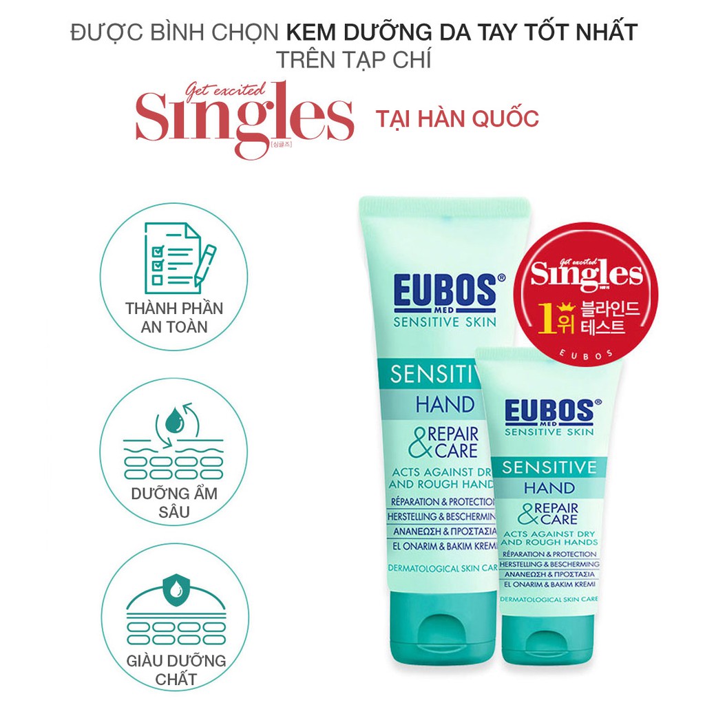Kem dưỡng da tay EUBOS Sensitive hand Repair & Care 25ml | BigBuy360 - bigbuy360.vn
