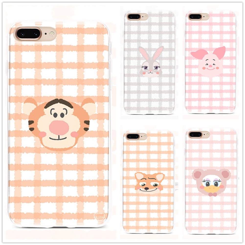 DISNEY Ốp Điện Thoại Dẻo Họa Tiết Hoạt Hình Zootopia Winnie The Pooh Cho Samsung Galaxy S20 S10 Plus S9 Plus S8 Plus S20 Ultra S10 E As07