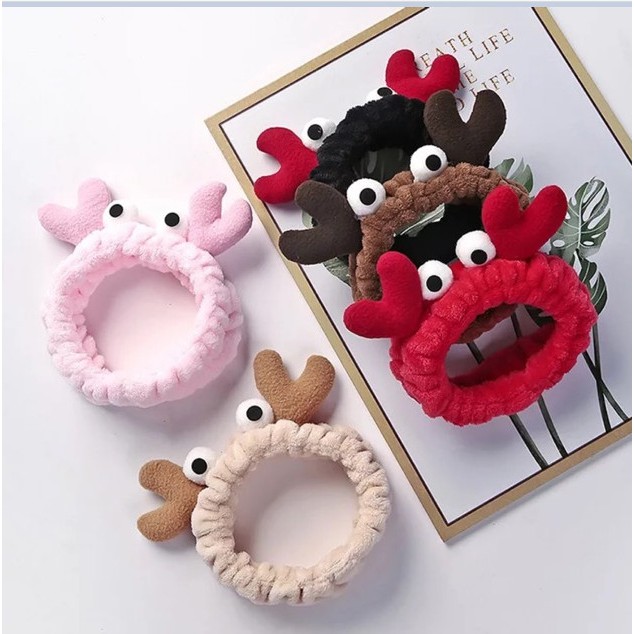 Băng đô turban hình con cua mắt lồi 3D cài tóc dễ thương