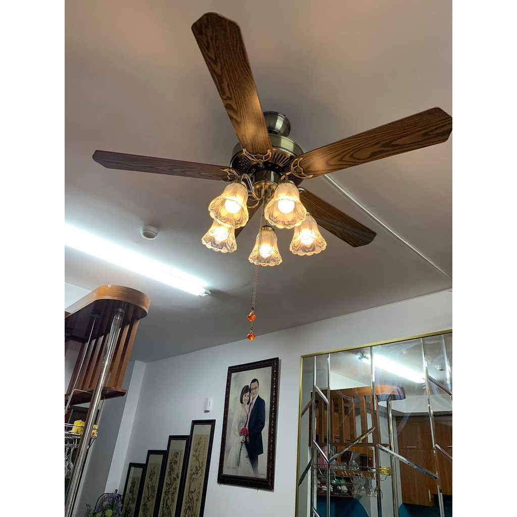Quạt Trần 5 Cánh Gỗ TGOL Động Cơ 100% Lõi Đồng, Có Điều Khiển Từ Xa 6 Số Phù Hợp Mọi Không Gian