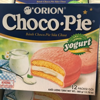 Bánh Orion Chocopie vị yogurt - Hộp 12 cái