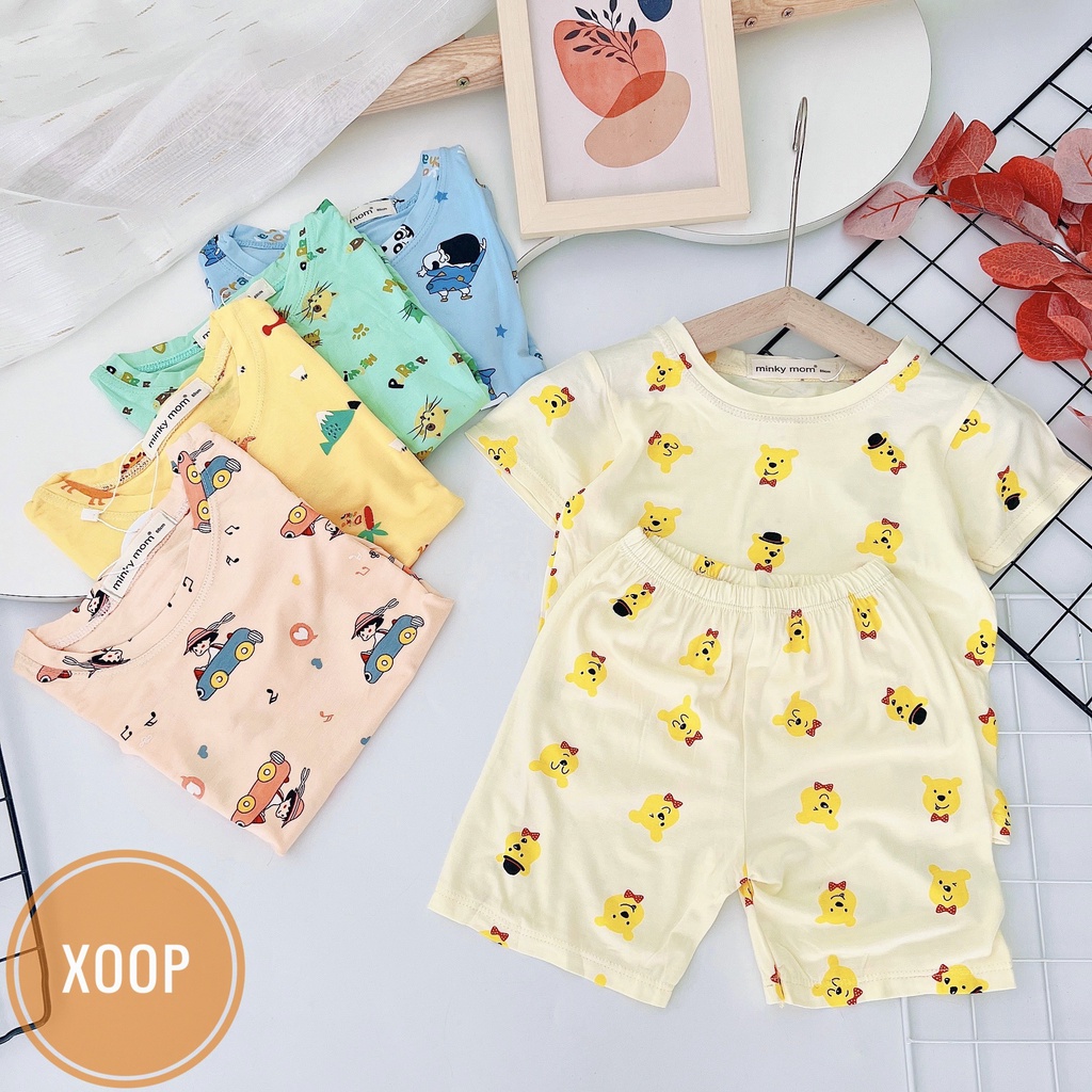 Xả hàng  Bộ cộc thun lạnh hàng minky mom họa tiết cô gái đi xe   shop phúc yến