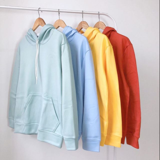 Hoodie trơn basic dày bịch - ẢNH THẬT