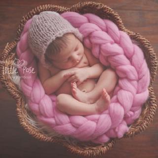 Thảm Đan Len Chụp Ảnh Cho Bé Sơ Sinh